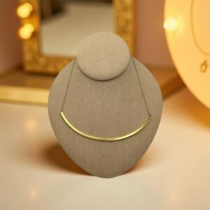 BEAUTIFUL 925 Sterling Silver Gold Vermeil Half Collar Necklace EUC